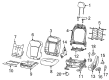 Diagram for Jeep Compass Seat Cushion - 68448057AB