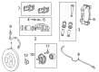 Diagram for 2021 Jeep Grand Cherokee L Brake Dust Shield - 68347569AA