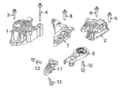 Diagram for Jeep Compass Transmission Mount - 68467904AB