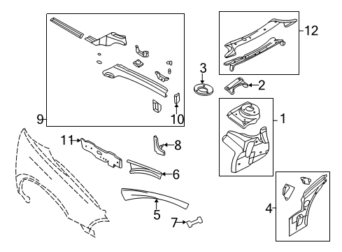4580216AD Mopar Upper Load Path Beam