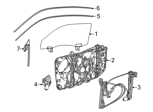Mopar 68660408AB WIRING-FRONT DOOR 68660408AB Mopar WIRING-FRONT DOOR