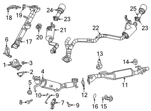 68372816AB Mopar EXHAUST TEMPERATURE