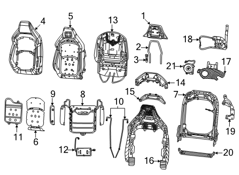 68644457AD Mopar Seat Cushion Wiring
