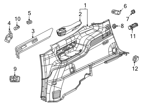 68593596AF Mopar Liftgate Module