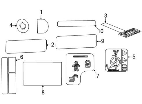 68636254AA Mopar Label-Vehicle Emission Control In