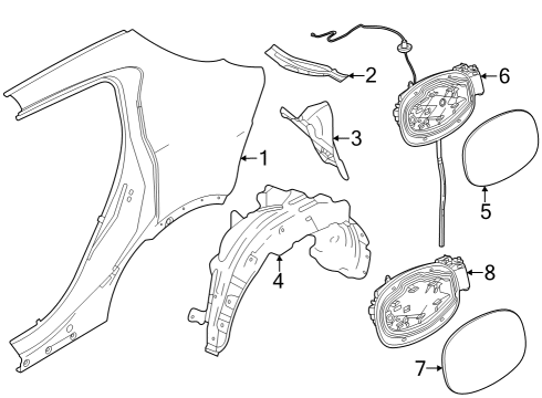 68630605AA Mopar Body Side Aperture Rear Panel