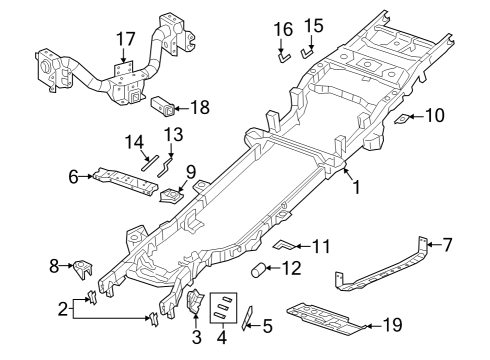 68647786AA Mopar CMEMBER-SKID PLATE