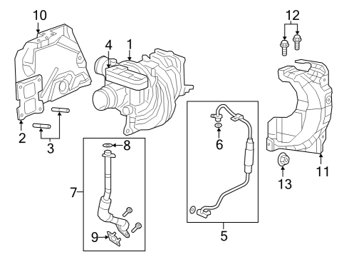 Mopar 5048574AF SHIELD-TURBOCHARGER 5048574AF Mopar SHIELD-TURBOCHARGER