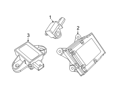 Mopar 68526663AC Occupant Restraint Module 68526663AC Mopar Occupant Restraint Module