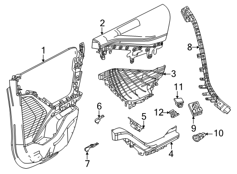 Mopar 68660421AB WIRING-DOOR JUMPER 68660421AB Mopar WIRING-DOOR JUMPER