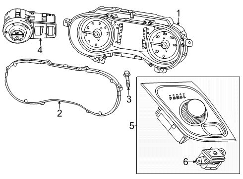 68718396AA Mopar Instrument Panel Cluster
