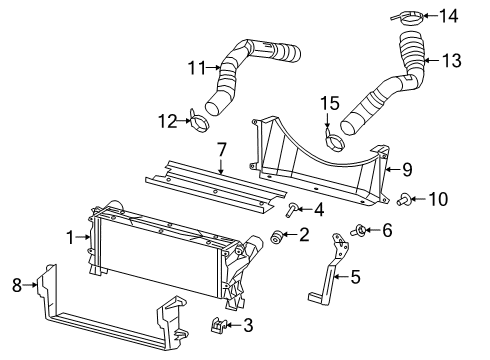 Mopar 68591745AA Charge Air Cooler Duct 68591745AA Mopar Charge Air Cooler Duct