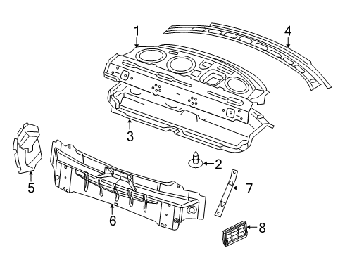 68043310AC Mopar BAFFLE-Body Seal