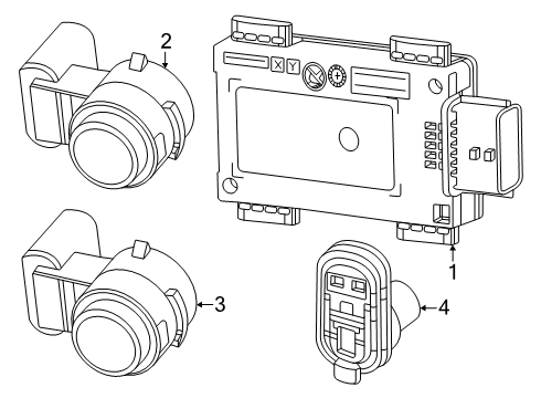 68564071AC Mopar Rear Fascia Wiring