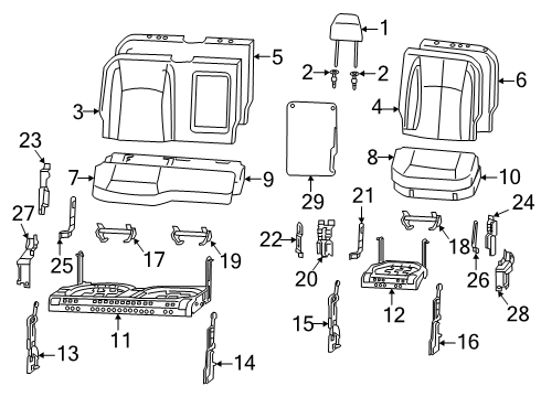 68641214AA Mopar PAD-SEAT CUSHION