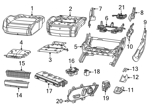 68630708AA Mopar PUSH NUT-TRIM ATTACHING