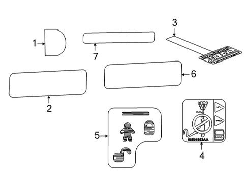 68673394AA Mopar Label-Vehicle Emission Control In