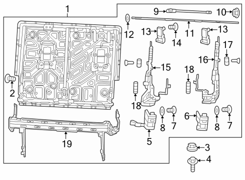 68578978AC Mopar FRAME ST-SUPPORT FRONT