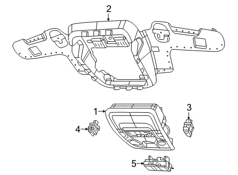 68584850AA Mopar Console