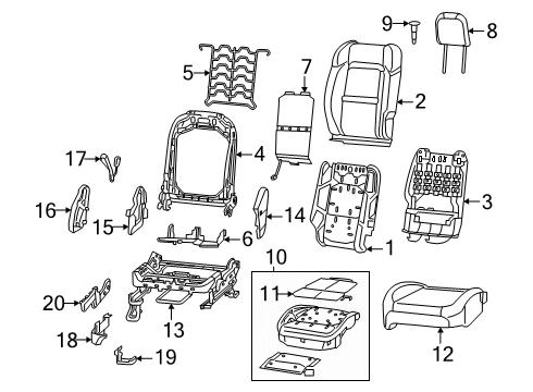 68530204AB Mopar Heated Seat