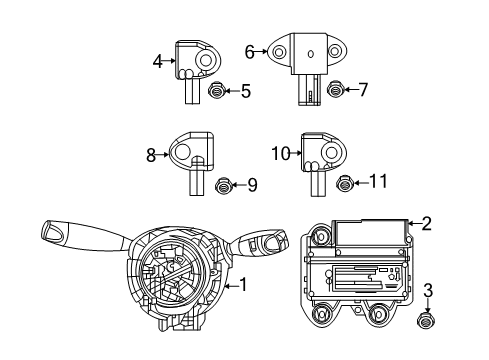 68362464AD Mopar MODULE-OCCUPANT CLASSIFICATION