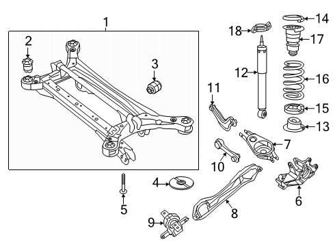 68312621AC - Genuine Mopar Suspension Absorber