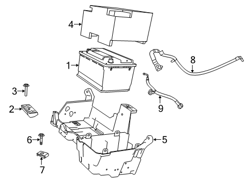 68528645AA Mopar Battery Wiring