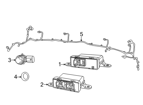 68612019AE Mopar Parking Assist Module