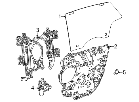 Mopar 68660412AB WIRING-REAR DOOR 68660412AB Mopar WIRING-REAR DOOR