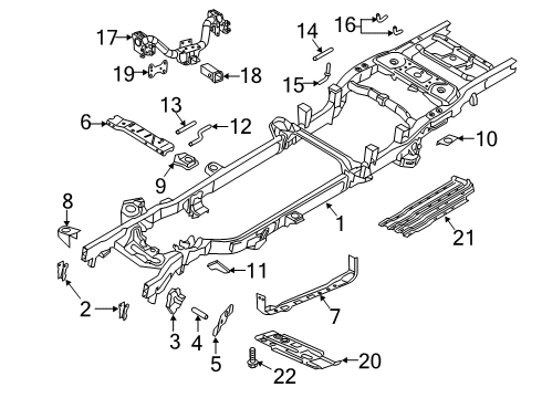 68723834AA Mopar Chassis Frame