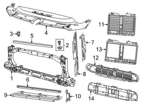 NONPART-RADIATOR CLOSURE Diagram for 68668838AA