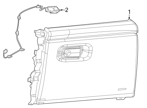 GLOVE BOX Diagram for 68423992AB