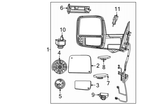 Turn Signal Lamp Diagram for 68620525AB
