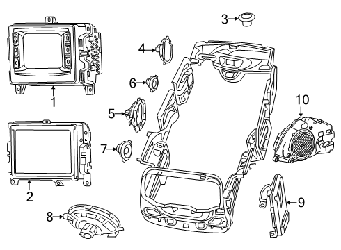 Speaker Diagram for 68591014AB