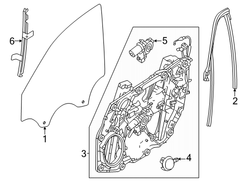 Window Regulator Motor Diagram for 68610806AA
