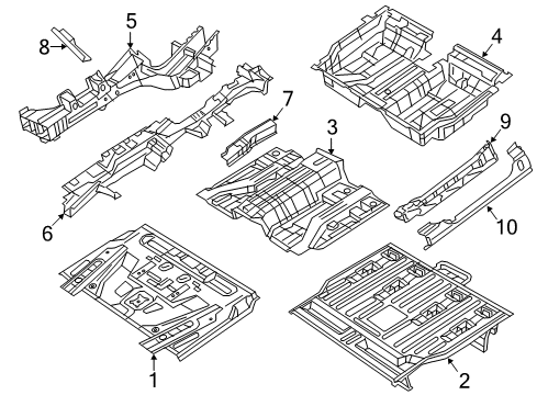 Frame-Rear Diagram for 68491421AB