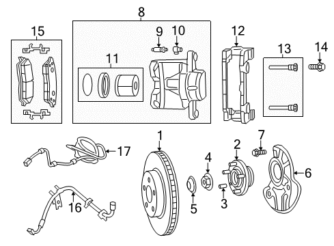 FRONT DISC BRAKE Diagram for 68501805AB