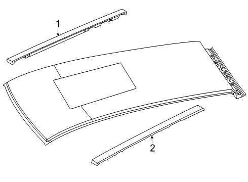 2023 Dodge Hornet Exterior Trim - Roof Diagram 2