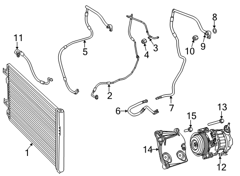 COMPRESOR-AIR CONDITIONING Diagram for 57009313AA