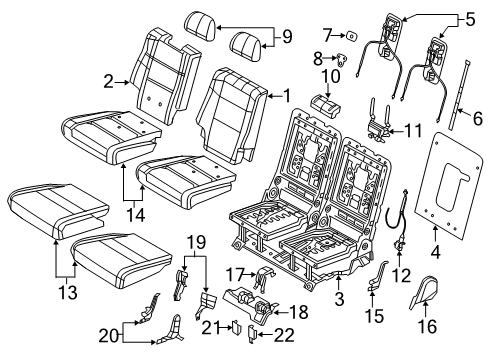 Rear Seat Back Cover Diagram for 7FD80DX9AA