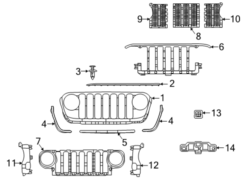 Grille-Texture Diagram for 6KN34RXFAB