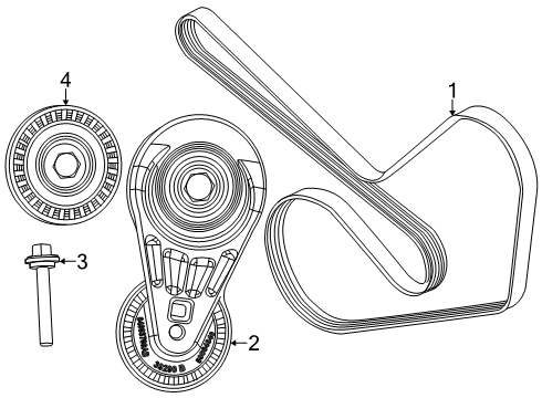 2024 Dodge Hornet Belts & Pulleys Diagram 2