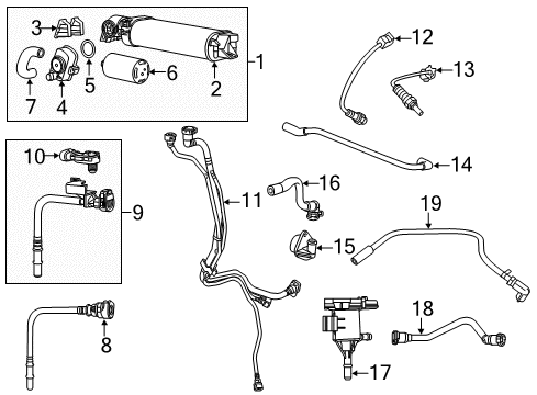 HOSE-CANISTER PURGE Diagram for 68072086AG