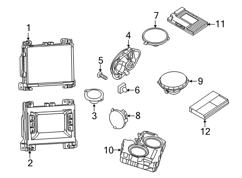 RADIO-MULTIMEDIA Diagram for 68575671AA