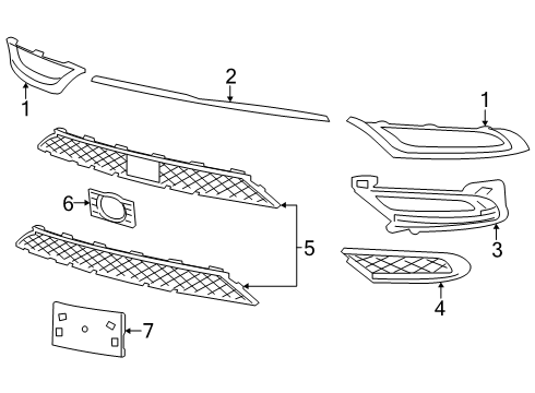 2022 Chrysler 300 Bumper & Components - Front Diagram 3