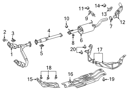 Pipe-Exhaust Diagram for 68268198AF