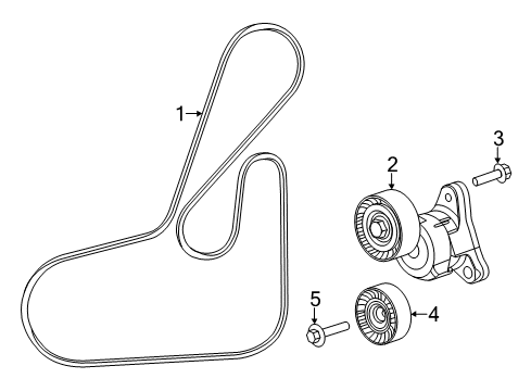 Serpentine Belt Diagram for 4627166AC