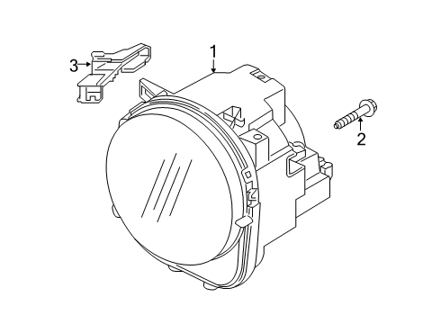 Headlamp Diagram for 68647341AA