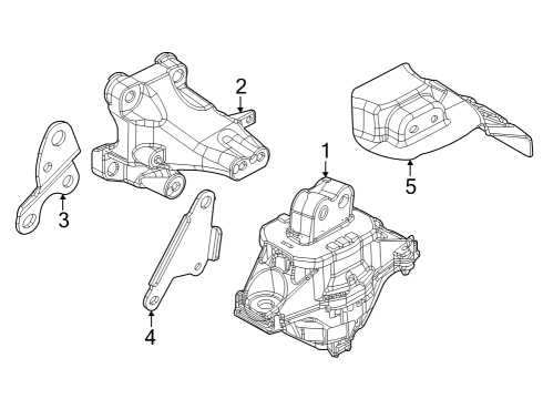 Engine Mount Bracket Diagram for 68375848AA