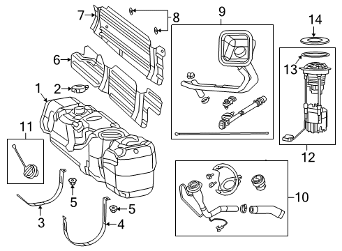 Fuel Pump/Level Unit Module Diagram for 5145571AB